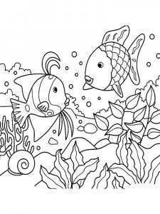 Rainbow Fish coloring page 8 - Free printable