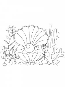 Scallop coloring page 15 - Free printable