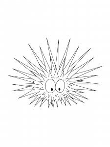 Sea Urchin coloring page 6 - Free printable
