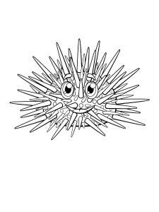 Sea Urchin coloring page 9 - Free printable