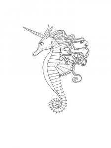 Seahorse coloring page 21 - Free printable