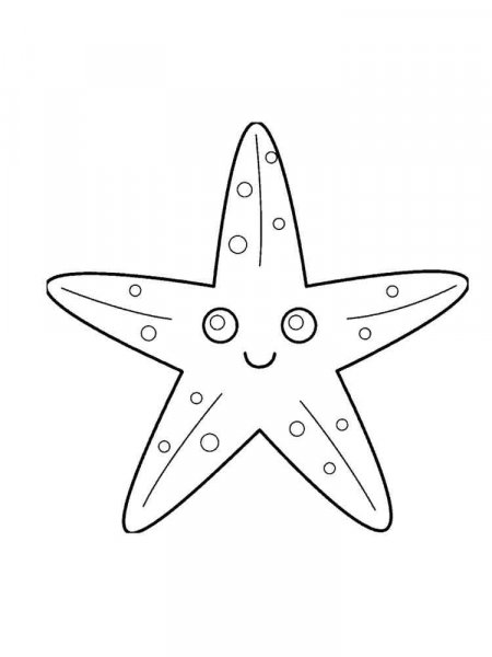 Starfish coloring pages