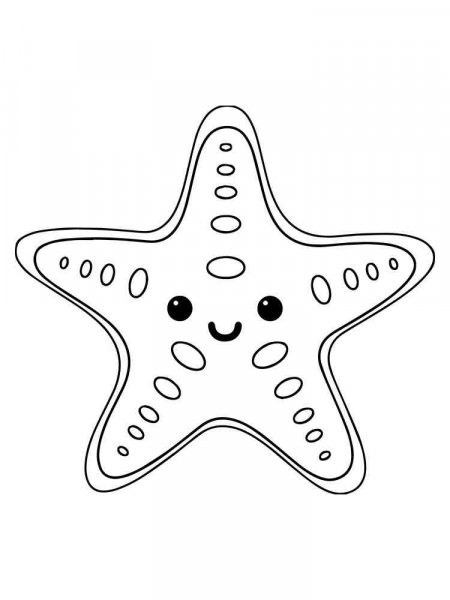 Starfish coloring pages