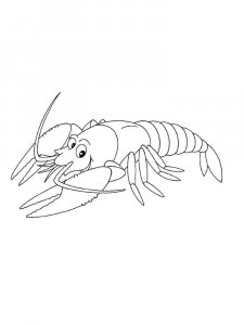 Crayfish coloring page 19 - Free printable