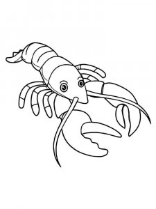 Crayfish coloring page 21 - Free printable
