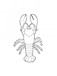 Crayfish coloring page 22 - Free printable