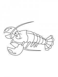Crayfish coloring page 25 - Free printable