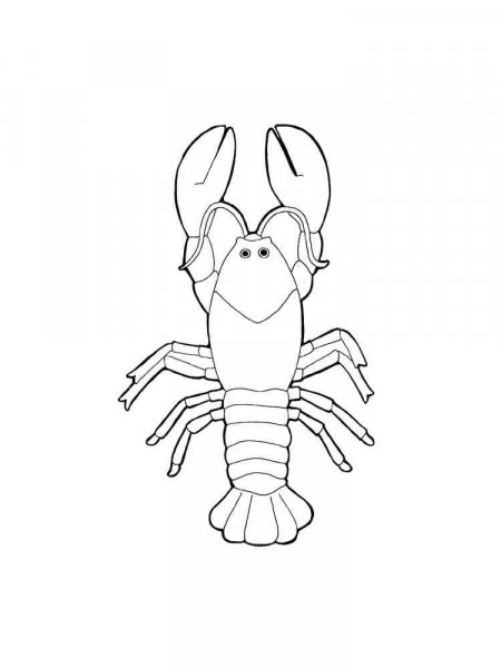 Crayfish coloring pages