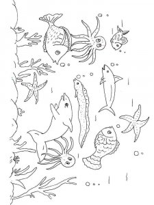 Sea Fish coloring page 1 - Free printable