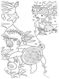 Underwater World coloring page 1 - Free printable