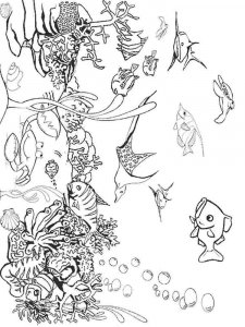 Underwater World coloring page 16 - Free printable