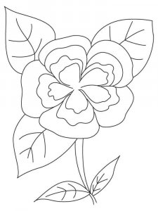 Camellia coloring page 10 - Free printable
