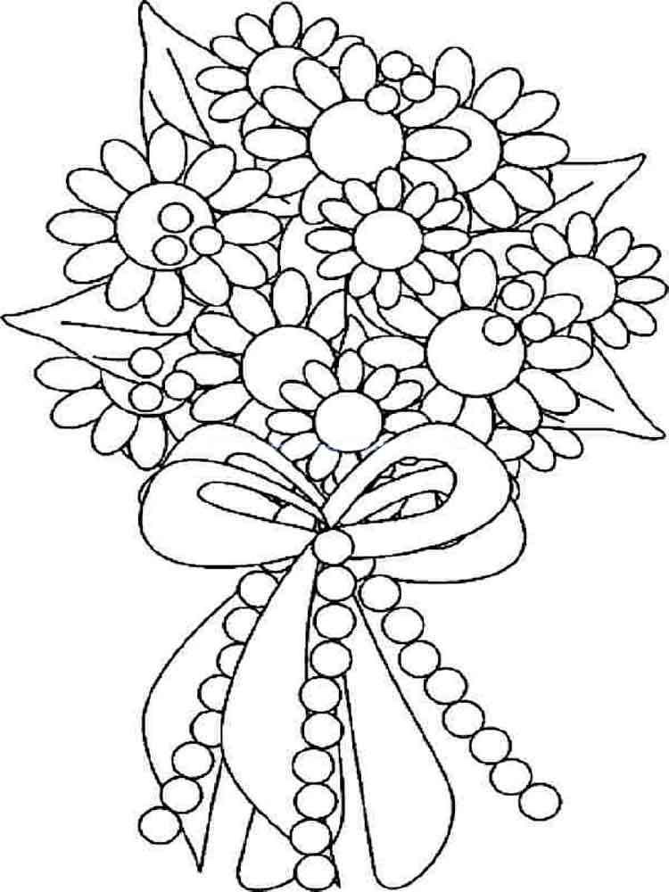 Flower Bouquet Coloring Pages Home Sketch Coloring Page