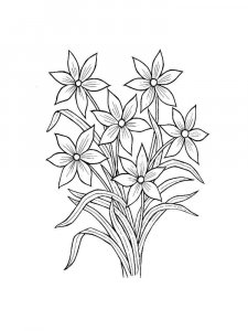 Flower Bouquet coloring page 20 - Free printable