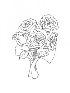 Flower Bouquet coloring page 24 - Free printable