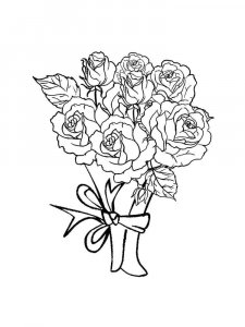 Flower Bouquet coloring page 25 - Free printable