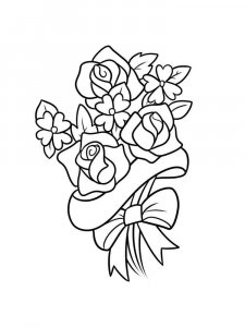 Flower Bouquet coloring page 26 - Free printable