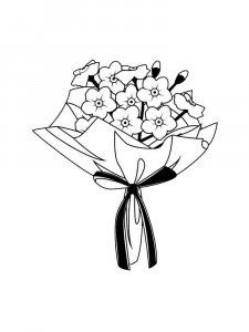 Flower Bouquet coloring page 29 - Free printable