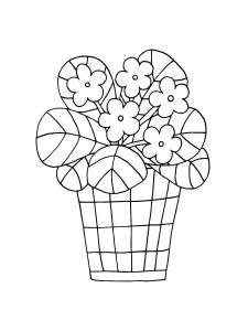 Flower Pot coloring page 14 - Free printable