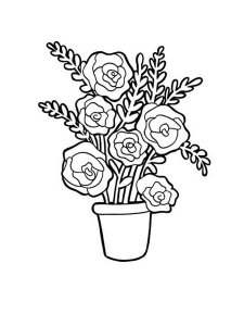 Flower Pot coloring page 17 - Free printable