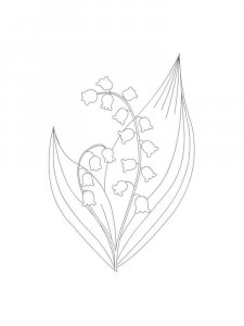 Lily of the Valley coloring page 15 - Free printable