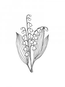 Lily of the Valley coloring page 17 - Free printable