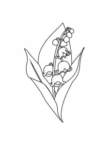 Lily of the Valley coloring page 22 - Free printable