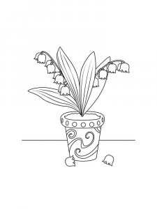 Lily of the Valley coloring page 25 - Free printable
