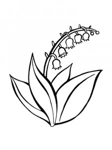 Lily of the Valley coloring page 27 - Free printable