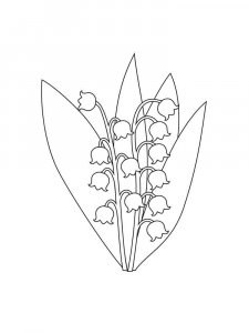 Lily of the Valley coloring page 28 - Free printable