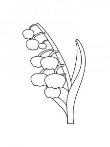 Lily of the Valley coloring page 29 - Free printable