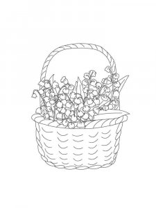 Lily of the Valley coloring page 30 - Free printable
