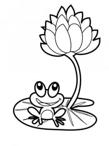 Lotus coloring page 27 - Free printable