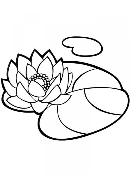 Lotus coloring pages