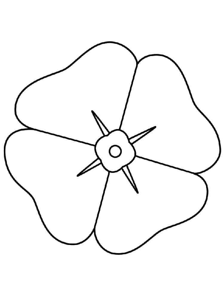 Download Poppy Flower coloring pages. Download and print Poppy ...