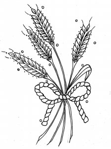 Wheat coloring page 10 - Free printable