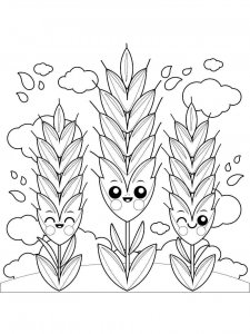 Wheat coloring page 15 - Free printable