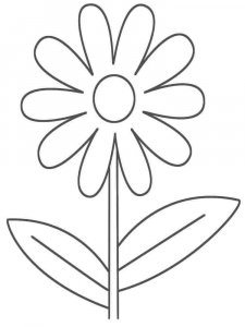 Chamomile coloring page 1 - Free printable