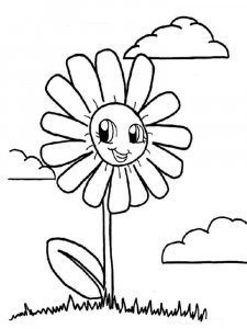 Chamomile coloring page 16 - Free printable