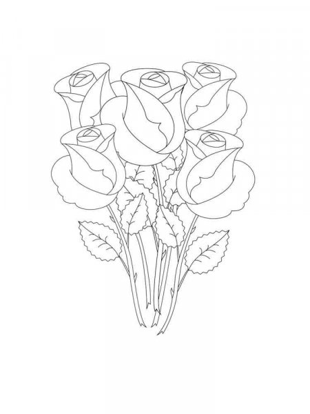 Rose coloring pages