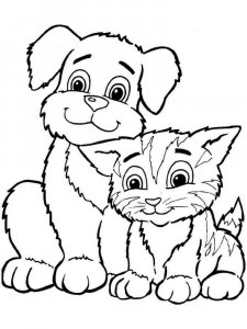 Animals for girls coloring page 19 - Free printable