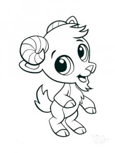 Animals for girls coloring page 5 - Free printable