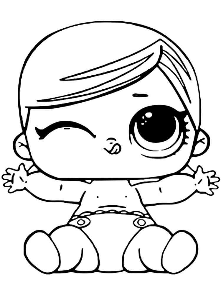 Baby LOL Surprise coloring pages. Download and print Baby LOL Surprise