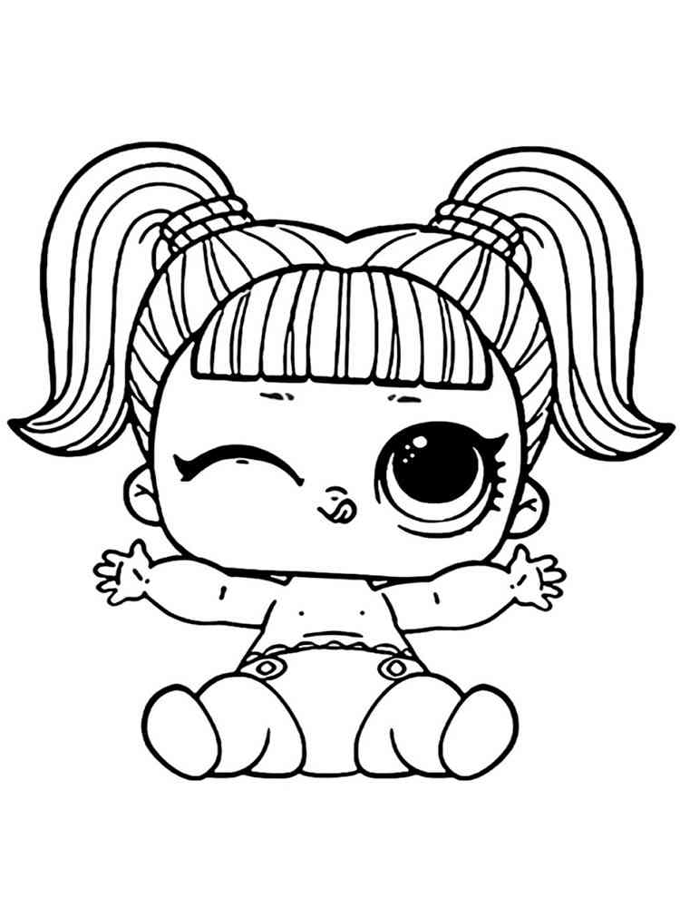 baby lol surprise coloring pages download and print baby lol surprise