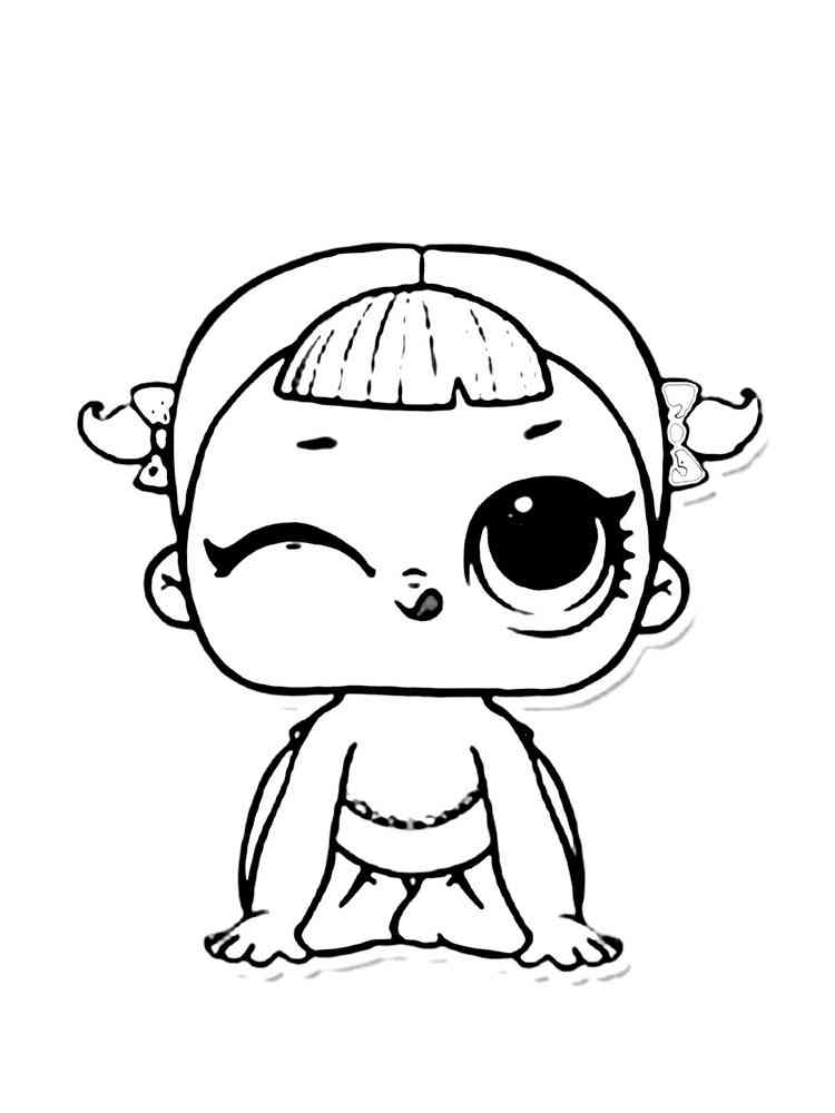 Baby LOL Surprise coloring pages. Download and print Baby ...