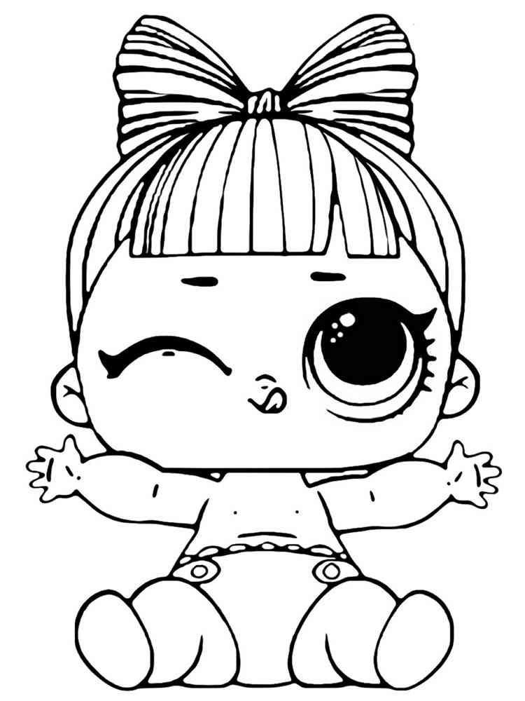 Coloring Page Baby Lol : Baby LOL Surprise coloring pages. Download and