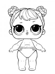 Baby LOL Surprise coloring page 1 - Free printable