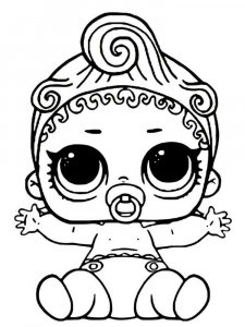 Baby LOL Surprise coloring page 2 - Free printable