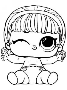Baby LOL Surprise coloring page 5 - Free printable