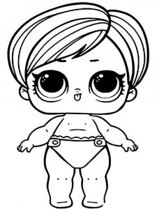 Baby LOL Surprise coloring page 6 - Free printable